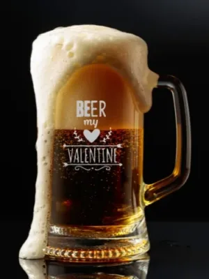 Valentine Gifts Engraved Beer My Valentine Beer Mug For Men