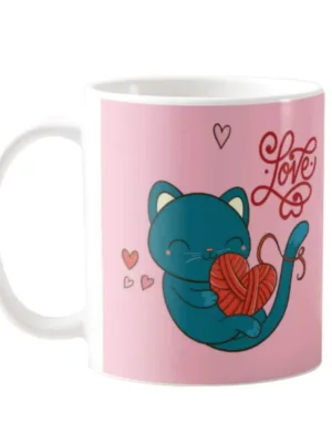 Valentine Gifts Coffee Mug Cute Cat Love For Couples