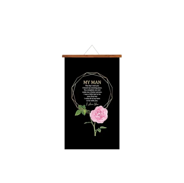 My Man I Love You Valentine Scroll