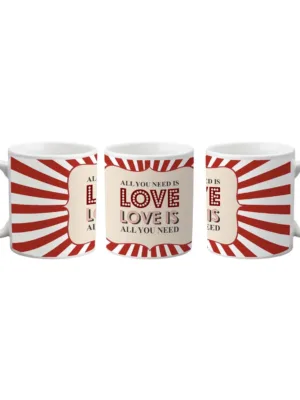 Valentine Gifts Coffee Mug All You Need is Love For Couples