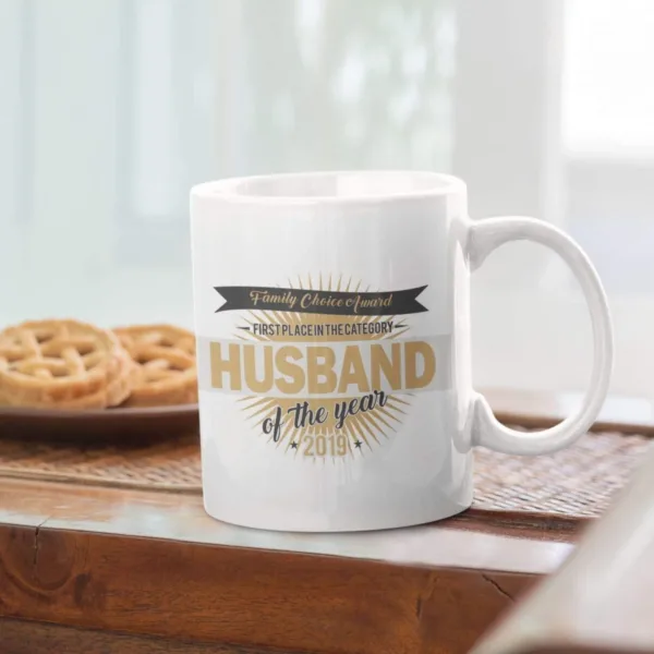 Valentine Gifts Coffee Mugs Husband Wife of The Year Set Of 2