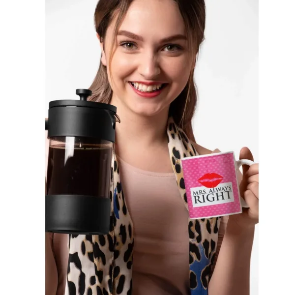 Valentine Gifts Coffee Mugs Mr Right & Mrs Right Always Set Of 2