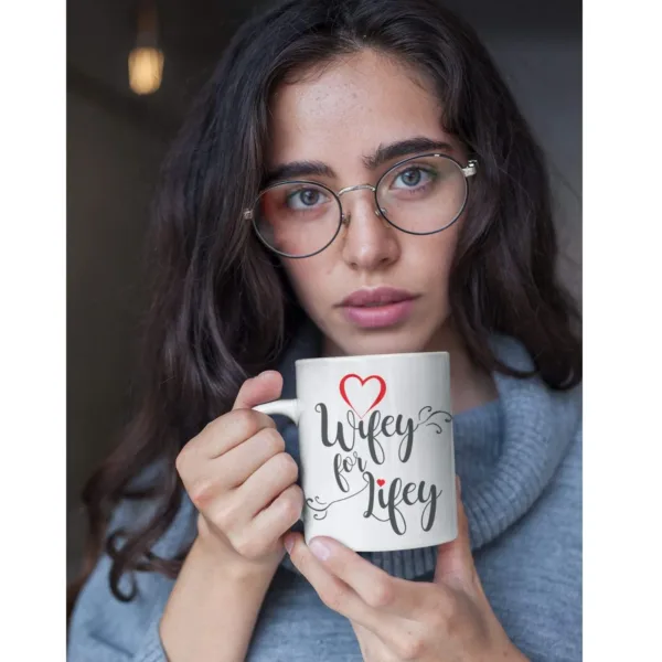 Valentine Gift Coffee Mug Wifey For Lifey For Wife