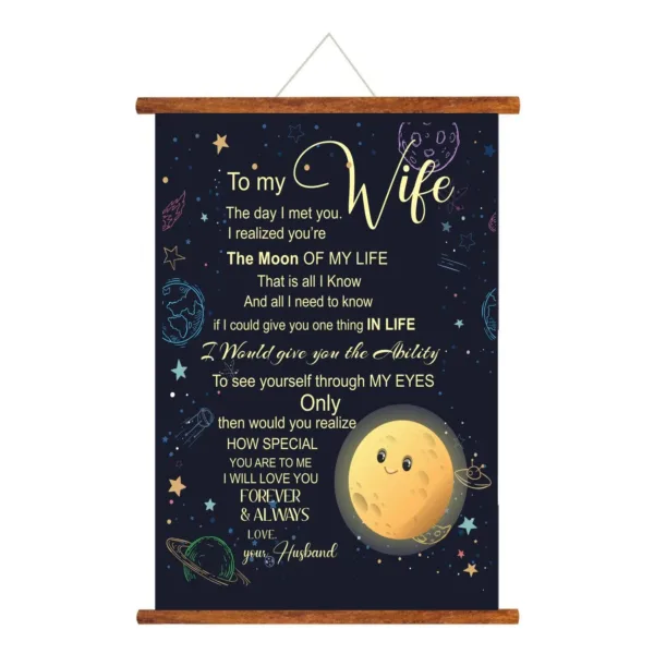 To My Wife I Love You Always Forever Valentine scroll