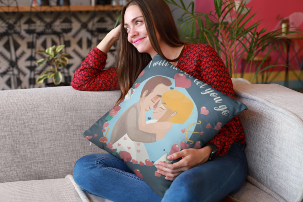 Valentine Gift I Will Never Let You Go Cushion Cover For Couples