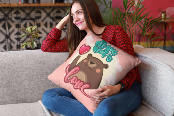 Valentine Gift All You Need is Love Cushion Cover For Couples