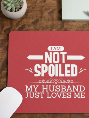 My Husband Just Loves Me Valentine Mousepad for Wife