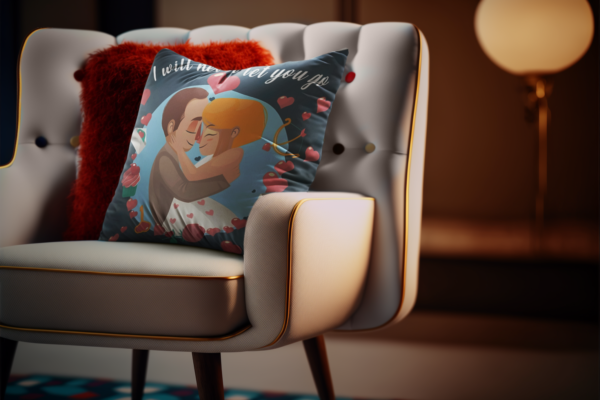 Valentine Gift I Will Never Let You Go Cushion Cover For Couples