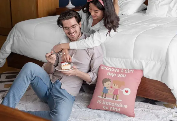 Valentine Gift Girl Like You is Impossible to Find Cushion Cover For Girlfriend