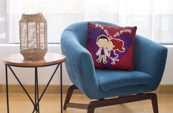 Valentine Gift You are My Person Cushion Cover For Couples