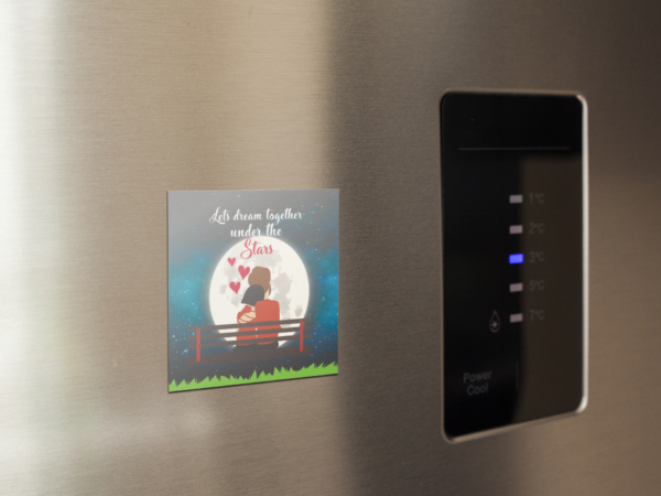 Valentine Fridge Magnet Lets Dream Together Under The Stars