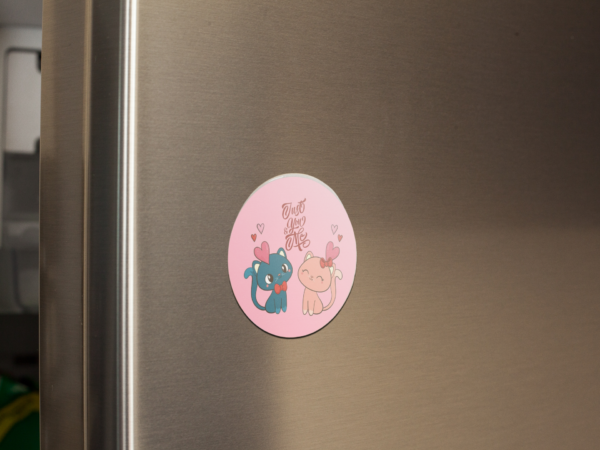 Valentine Gift Just You Me Printed Fridge Magnet