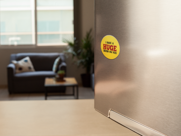 Valentine Gift  I Have A Huge Crush on You Printed Fridge Magnet