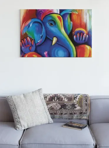 Asty Ganesha Canvas Wall Art