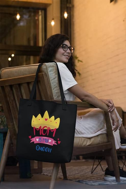 Mom is My Queen Tote Bag