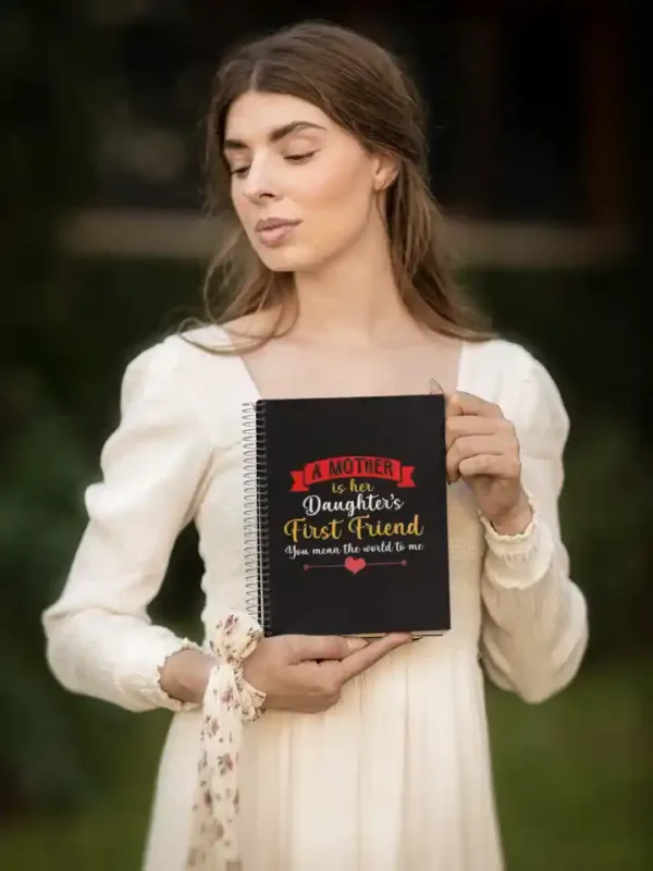 Mother is Daughter First Friend Wirebound Notebook