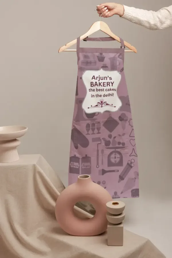 Personalized Name & City Bakery Chef Apron for Men & Women