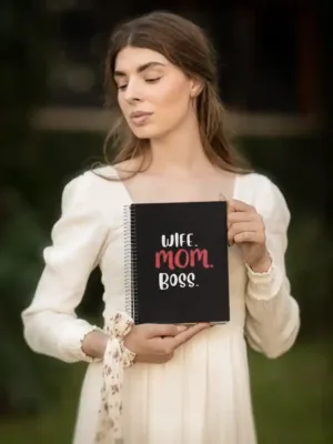 Wife Mom Boss Wirebound Notebook (3)