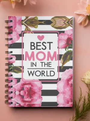 Best Mom in the World Wirebound Notebook