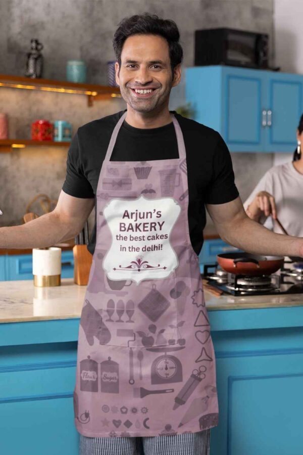 Personalized Name & City Bakery Chef Apron for Men & Women