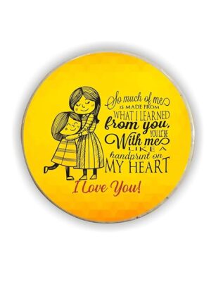Mom Hand Print on My Heart Fridge Magnet