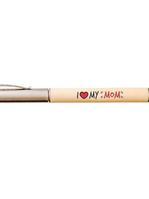I Love My Mom Wooden Pen