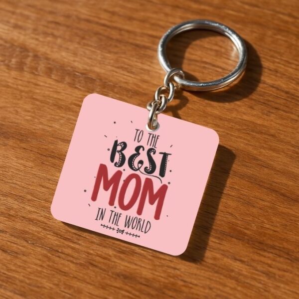 To The Best Mom In The World Keychain