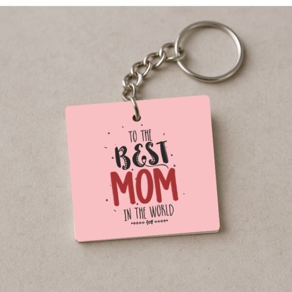 To The Best Mom In The World Keychain