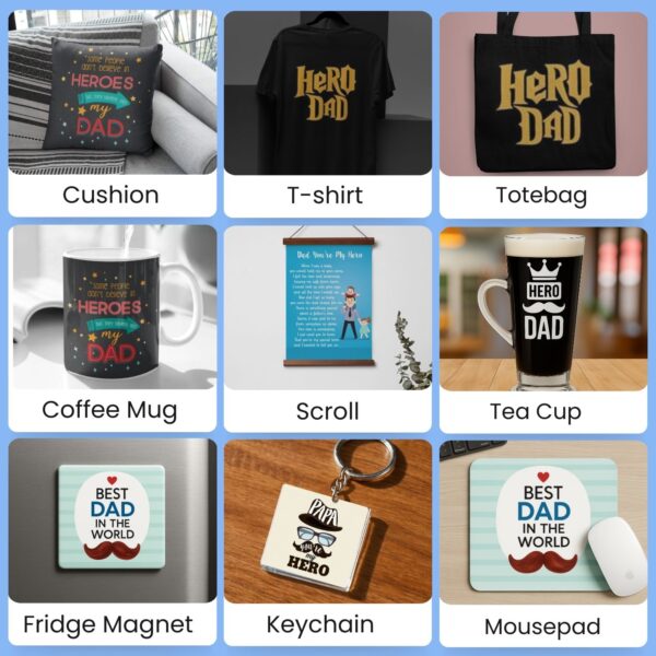 Hero Dad Hamper Set of 9 Gifts