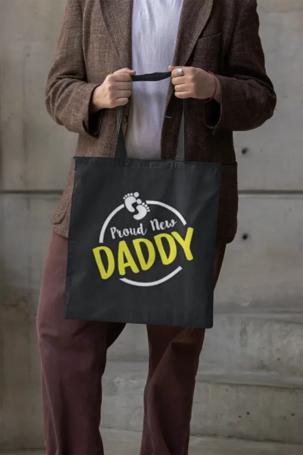 Proud New Daddy Tote Bag