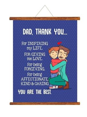 Thank you Dad You Are The Best Scroll