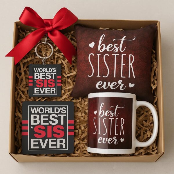 Best Sister Ever Gift Hamper Set of 4