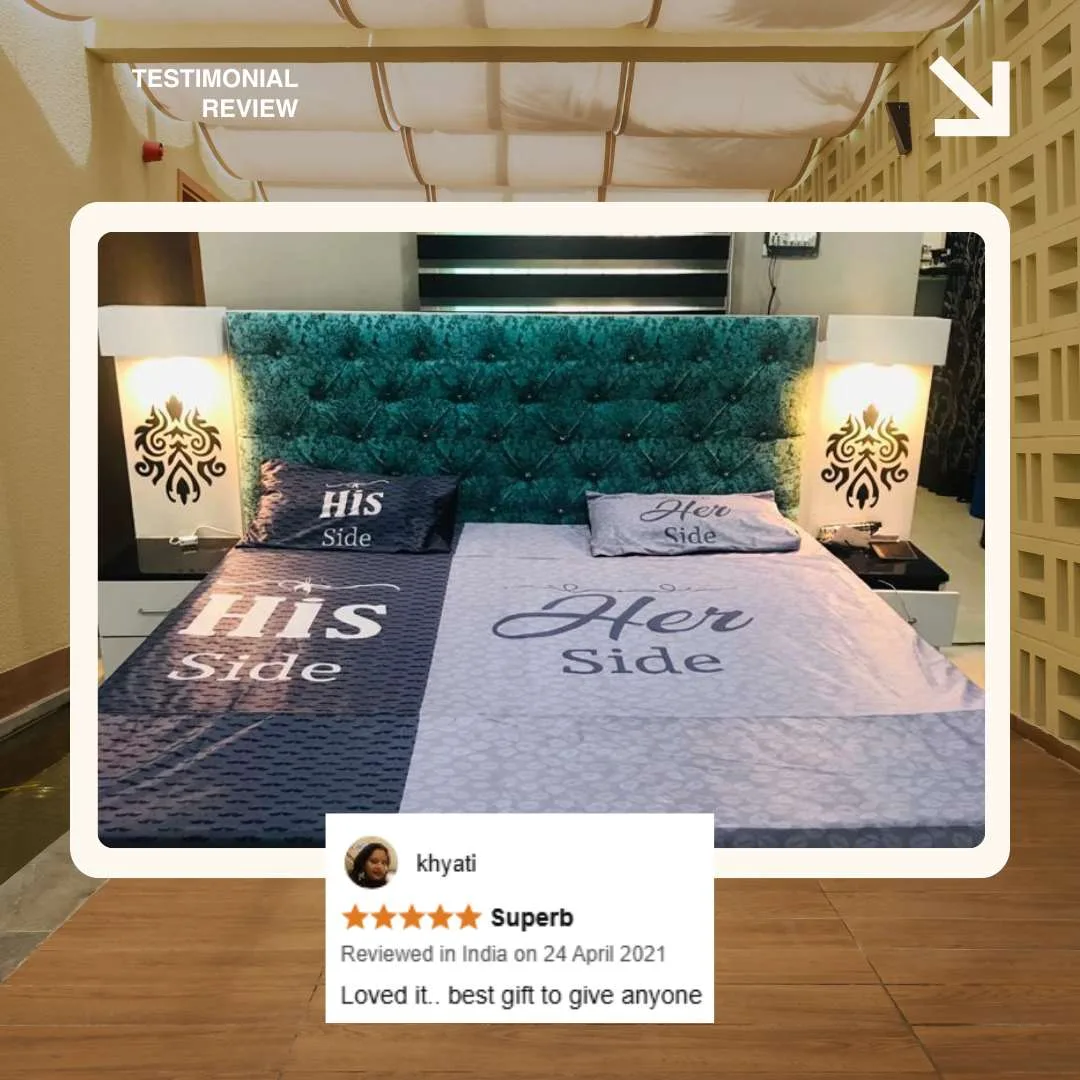 His/Her Side Bedsheet