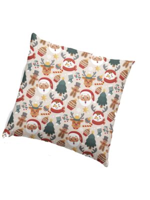 Christmas Pattern Printed Cushion Covers for House Decoration 20 x 20 Inches