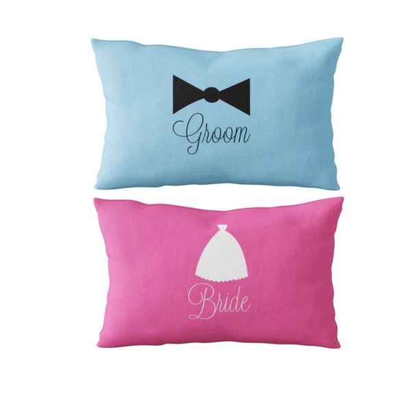 Birthday Gifts 27x17 Inches Printed Velvet Pillow Covers for Husband Wife Couples - His Hers