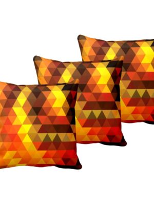 Attractive Abstract Cushion Cover Set of 3 12X12 inches