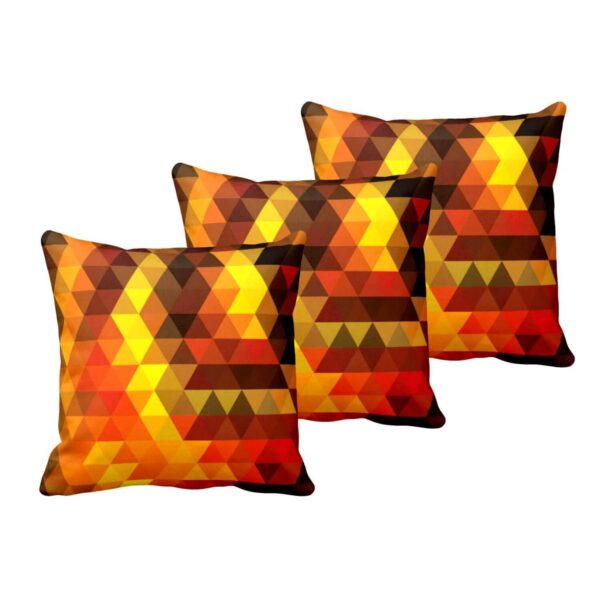 Attractive Abstract Cushion Cover Set of 3 12X12 inches