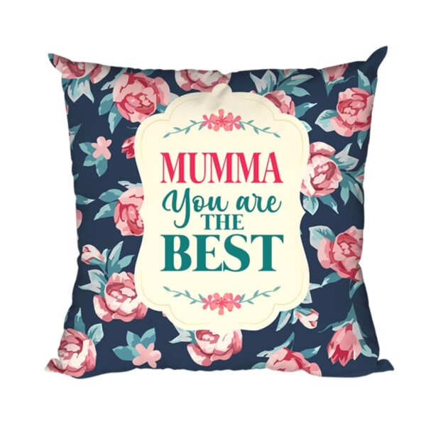 Mother's Day Gifts for Mom - Mumma You are The Best Gift Combo Hamper Set of 4 - Mug, Coaster,Keychain, Cushion Cover 12x12