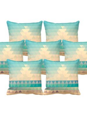 Ideally Abstract Cushion Cover Set of 7 12X12 inches