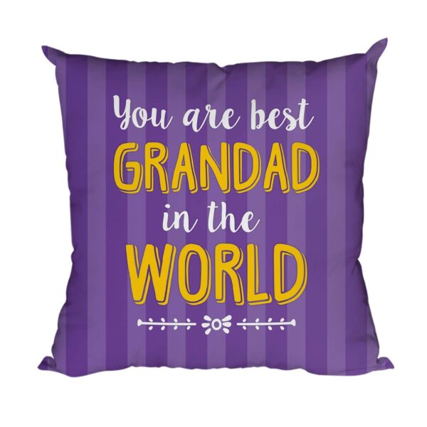 Best Grandad in The World for Grandfather Gifts for Grandfather Cushion Cover 12 x 12 inches