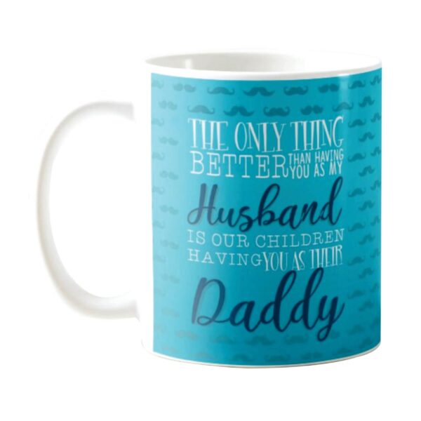 Birthday Gifts for Father Best Husband Daddy Combo Set of 4 Mug-Coaster-Cushion Cover-Mousepad