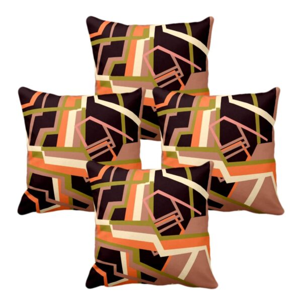 Appealing Abstract Cushion Cover Set of 4 16X16 inches