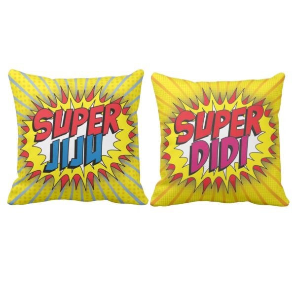 for Sister Didi Jiju, Super Didi Jiju Gifts for Sister Cushion Cover Set of 2 20X20 inches