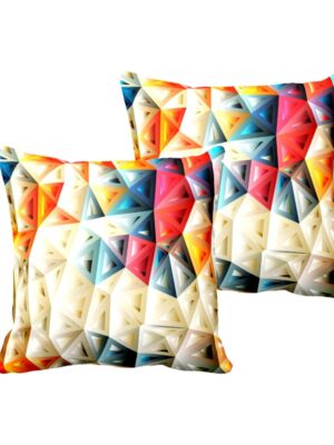 Appealingly Abstract Cushion Cover Set of 2 12X12 inches