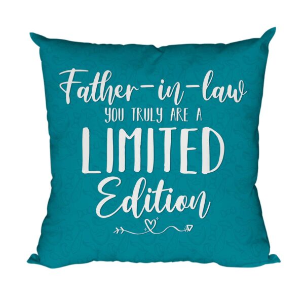 Birthday Gifts for Father-in-Law, Limited Edition Printed Sofa Throw Pillows Cushion Cover - 12x12 inches, Blue