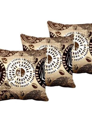 Coffee Beans Cushion Cover Set of 3 24X24 inches