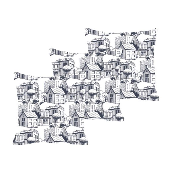 Delicate Floral Flowers Cushion Cover Set of 3 24X24 inches