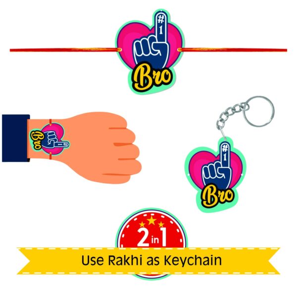 Yaya Cafe Rakhi Birthday Gift for Brother, Bhai I Love You Cushion Cover 24X24 Inches