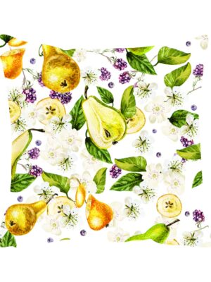 Classy Fruit Floral Flowers Cushion Cover 16X16 inches
