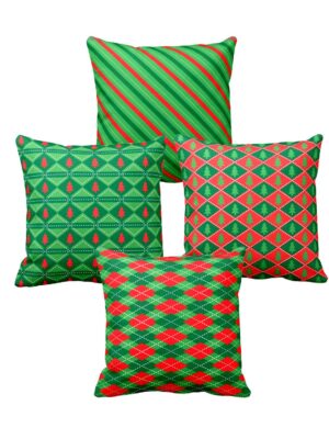 Christmas Gifts Cushion Covers House Decoration 20 x 20 inches Set of 4 - Enticing Classy Wonderful